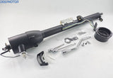 32" Auto Column Shift Tilt Steering Column with Key & Wheel Adapter Black