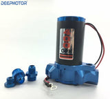 Deepmotor Billet 400GPH Electric Fuel Gas Alcohol Pump Street Racing Blue Finish