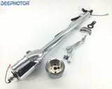 30" Tilt Auto Steering Column Shift Indicator with 9 Hole Wheel Adapter Chrome