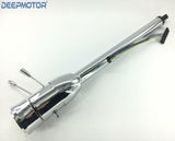 32'' Chrome Finished Tilt Manual Steering Column w/ 9 Hole Wheel Adapter No Key