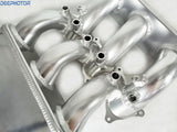 GTR R35 VR38DETT Billet Intake Manifold W/ Fuel Rail for 09-UP Nissan Silver