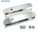 Aluminum Tall Valve Cover w/Hole for Mopar Big Block Chrysler BBC 383 440 Silver