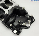 Deepmotor SBC Small Block Chevy 350 400 intake manifold Dual Plane Black