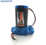 Deepmotor Billet 400GPH Electric Fuel Gas Alcohol Pump Street Racing Blue Finish