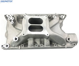 Deepmotor Small Block Ford 351W Stain Aluminum SBF Intake Manifold Dual Plane