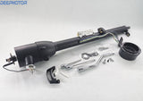 32" Auto Column Shift Tilt Steering Column with Key & Wheel Adapter Black