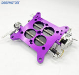 Billet CNC Carburetor Base Plate for Holley 750 CFM 4150 Double Pumper Carb