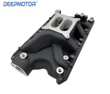 Deepmotor Aluminum Intake Manifold Dual Plane for SBF Small Block Ford 351W BLK