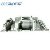 Deepmotor SBC Small Block Chevy 350 400 Air Gap intake manifold Dual Plane