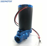 Deepmotor Billet 400GPH Electric Fuel Gas Alcohol Pump Street Racing Blue Finish