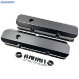 Deepmotor  Fabricated Valve Cover Aluminum  for Ford FE Black w/breather grommet