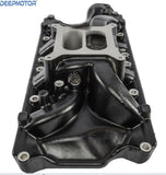 Intake Manifold Dual Plane for SBF 289 302 Windsor Small Block Ford Black