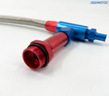 7/8-20'' Red & blue Fuel Line for Holley Carburetor double pumper 4150 4160