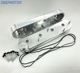 Deepmotor LS1 LS6 Fabricated Aluminum Valve Cover + Coil Bracket Sliver