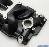 Deepmotor SBC Small Block Chevy 350 400 intake manifold Dual Plane Black