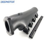 INTAKE MANIFOLD CNC FOR S13 SR20DET SR20 + 76mm THROTTLE BODY + FUEL RAILS BLACK