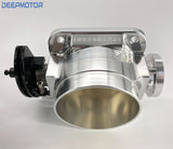 DEEPMOTOR 2JZ GTE Sheetmetal Intake Manifold W/ 90mm Throttle Body Silver