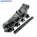 INTAKE MANIFOLD CNC FOR S13 SR20DET SR20 + 76mm THROTTLE BODY + FUEL RAILS BLACK