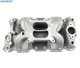 Deepmotor SBC Small Block Chevy 350 400 Air Gap intake manifold Dual Plane