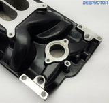 Small Block Chevy SBC Vortec Dual Plane 350 383 Intake Manifold 1500-6500 Black