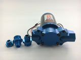 Deepmotor Billet 400GPH Electric Fuel Gas Alcohol Pump Street Racing Blue Finish