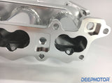 Deepmotor RB26 RB26DET Billet Intake Manifold Fuel Rail Throttle Body Sliver