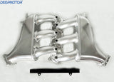 GTR R35 VR38DETT Billet Intake Manifold W/ Fuel Rail for 09-UP Nissan Silver