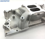 SBC SMALL BLOCK CHEVY Aluminum Intake Manifold Vortec Dual Plane 350,383 1997-up