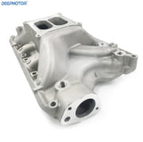 Deepmotor Small Block Ford 351W Stain Aluminum SBF Intake Manifold Dual Plane