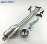 30" GM Style Universal Column Shift Steering Column+9 holes Wheel Adpater Polish