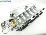 For BMW M50 M52 Billet Intake Manifold w/ Fuel Rail kit +Throttle Body set