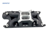 Aluminum Air-Gap Dual Plane Intake Manifold for SBF Ford 260 289-302 347 Black