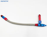 9/16-24 Red&Blue Fuel Inlet Line for Barry Grant BG/Demon/Deepmotor Carburetor