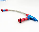 7/8-20'' Red & blue Fuel Line for Holley Carburetor double pumper 4150 4160