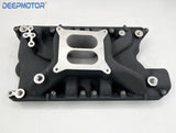 Deepmotor Aluminum Intake Manifold Dual Plane for SBF Small Block Ford 351W BLK