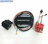 Deepmotor Billet Distributor Ignition Box Coil Kit for SBF 289 302 Black