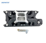 Aluminum Air-Gap Dual Plane Intake Manifold for SBF Ford 260 289-302 347 Black