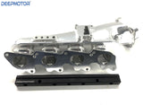 Billet Intake Manifold for S13 SR20 SR20DET Fuel Rail 76mm Throttle Body Set